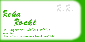reka rockl business card
